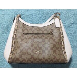 Coach Kristy Colorblock Leather Snake Embossed 3 compartment shoulder bag in EUC